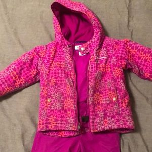 Kids Columbia winter jacket and ski pants set